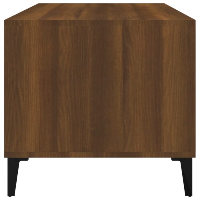 Table basse Chêne marron 90x49x45 cm Bois d'ingénierie – Image 5