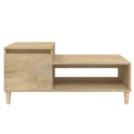 Table basse Chêne sonoma 100x50x45 cm Bois d'ingénierie – Image 3