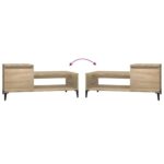 Table basse Chêne sonoma 100x50x45 cm Bois d'ingénierie – Image 6