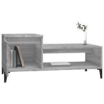Table basse Sonoma gris 100x50x45 cm Bois d'ingénierie – Image 2