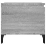 Table basse Sonoma gris 100x50x45 cm Bois d'ingénierie – Image 5