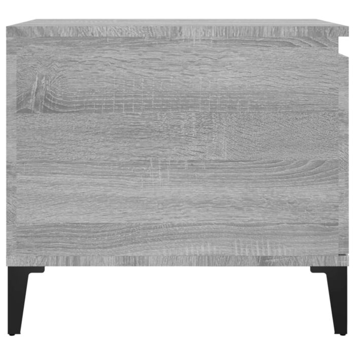 Table basse Sonoma gris 100x50x45 cm Bois d'ingénierie – Image 5
