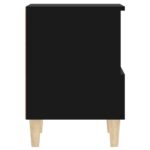 Table de chevet Noir 40x35x50 cm – Image 6