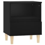 Tables de chevet 2 pcs Noir 40x35x50 cm – Image 4
