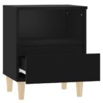 Tables de chevet 2 pcs Noir 40x35x50 cm – Image 6