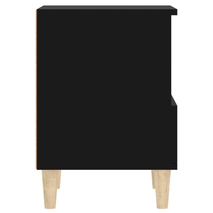 Tables de chevet 2 pcs Noir 40x35x50 cm – Image 7