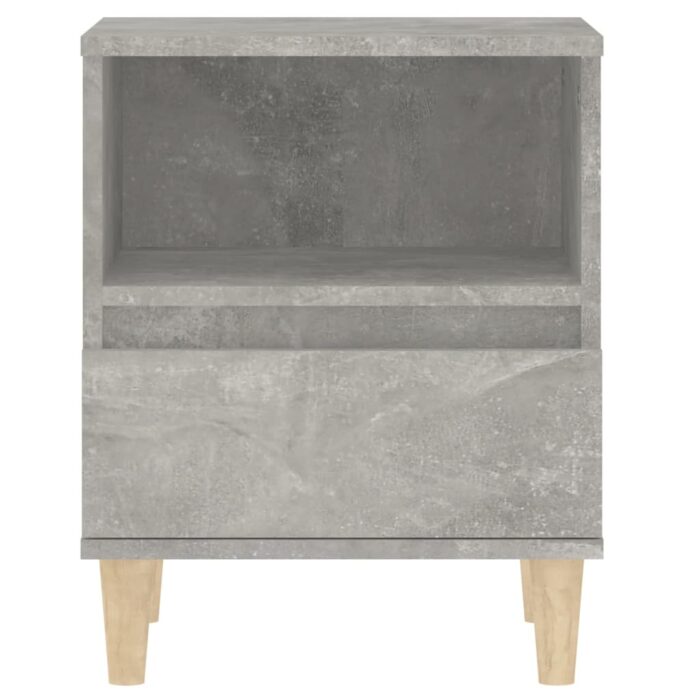 Table de chevet Gris béton 40x35x50 cm – Image 4