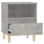 Table de chevet Gris béton 40x35x50 cm – Image 5