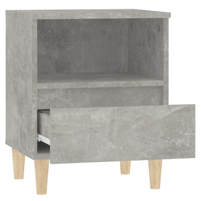 Table de chevet Gris béton 40x35x50 cm – Image 5