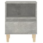 Tables de chevet 2 pcs Gris béton 40x35x50 cm – Image 5