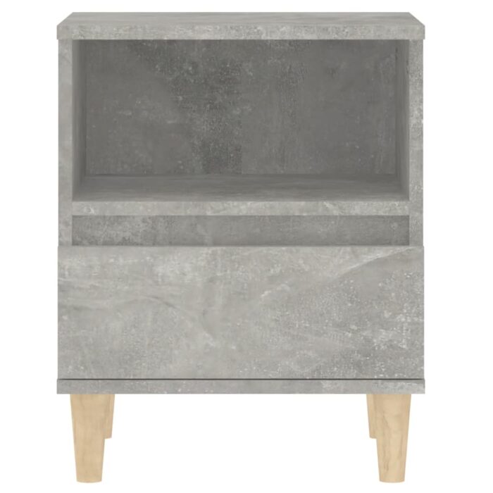 Tables de chevet 2 pcs Gris béton 40x35x50 cm – Image 5