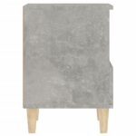 Tables de chevet 2 pcs Gris béton 40x35x50 cm – Image 7