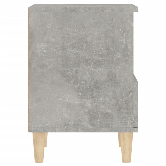 Tables de chevet 2 pcs Gris béton 40x35x50 cm – Image 7