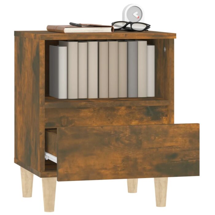 VXL8720287225997_g_en_hd_3.jpg Tables de chevet 2 pcs Chêne fumé 40x35x50 cm – Image 3