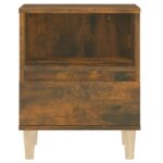 Tables de chevet 2 pcs Chêne fumé 40x35x50 cm – Image 5