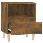 Tables de chevet 2 pcs Chêne fumé 40x35x50 cm – Image 6
