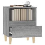 Tables de chevet 2 pcs Sonoma gris 40x35x50 cm – Image 3
