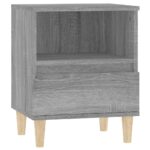 Tables de chevet 2 pcs Sonoma gris 40x35x50 cm – Image 4