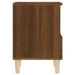 Table de chevet Chêne marron 40x35x50 cm – Image 6