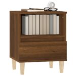 Tables de chevet 2 pcs Chêne marron 40x35x50 cm – Image 2