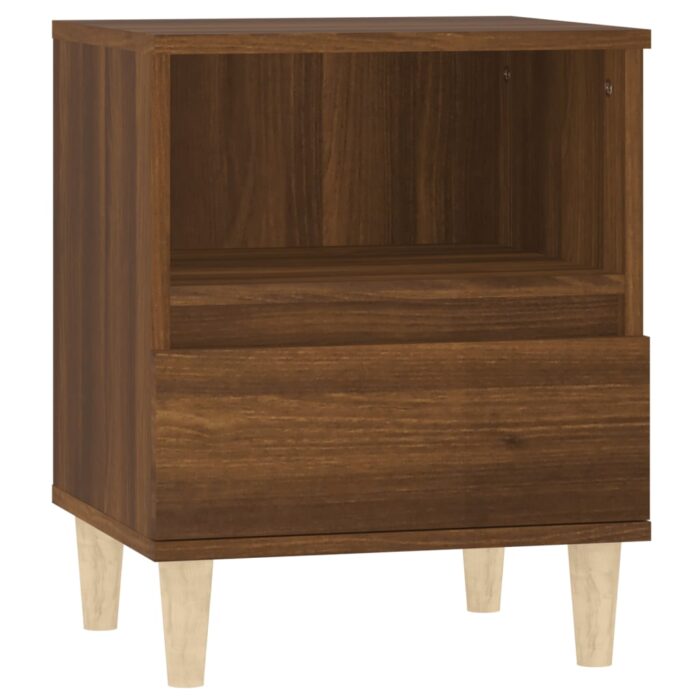 Tables de chevet 2 pcs Chêne marron 40x35x50 cm – Image 4