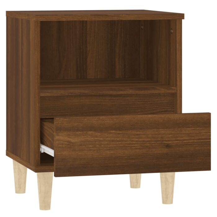 Tables de chevet 2 pcs Chêne marron 40x35x50 cm – Image 6