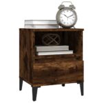 Table de chevet Chêne fumé 40x35x50 cm – Image 2
