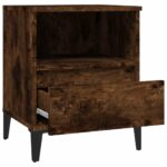 Table de chevet Chêne fumé 40x35x50 cm – Image 5