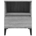Tables de chevet 2 pcs Sonoma gris 40x35x50 cm – Image 5