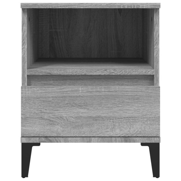 Tables de chevet 2 pcs Sonoma gris 40x35x50 cm – Image 5