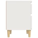 Tables de chevet 2 pcs Blanc 40x35x50 cm – Image 5