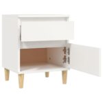 Tables de chevet 2 pcs Blanc 40x35x50 cm – Image 6