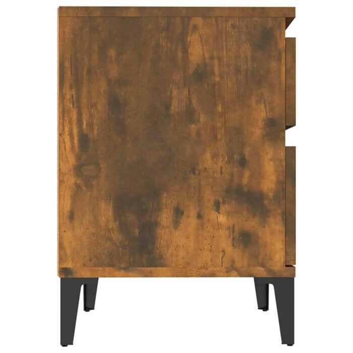 Table de chevet Chêne fumé 40x35x50 cm – Image 4