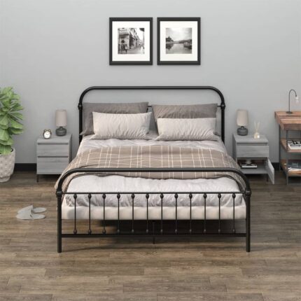 Tables de chevet 2 pcs Sonoma gris 40x35x50 cm