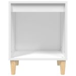 Tables de chevet 2 pcs Blanc 40x35x50 cm – Image 4