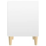 Tables de chevet 2 pcs Blanc brillant 40x35x50 cm – Image 5