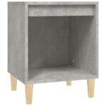 Tables de chevet 2 pcs Gris béton 40x35x50 cm – Image 3