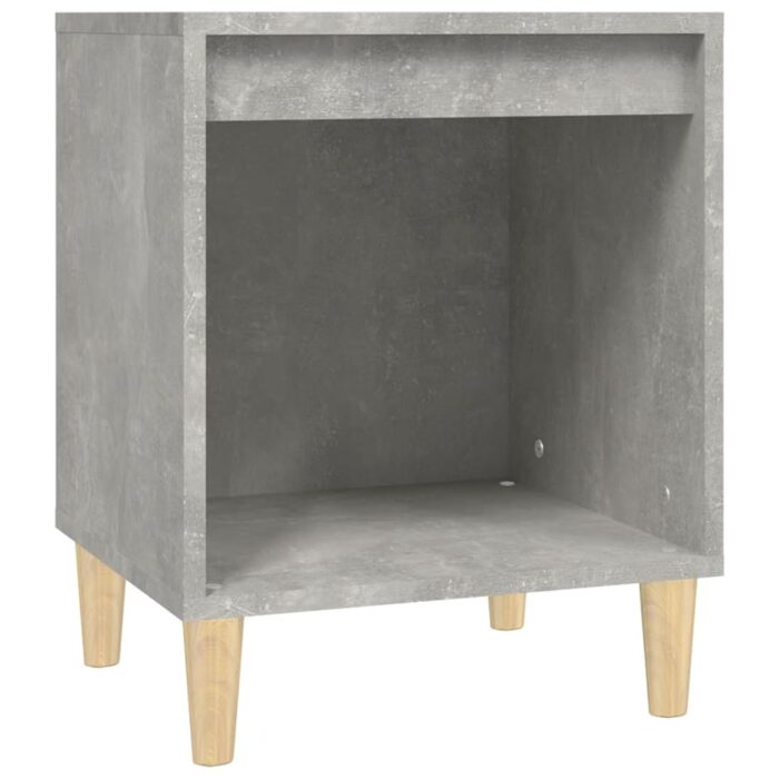 Tables de chevet 2 pcs Gris béton 40x35x50 cm – Image 3