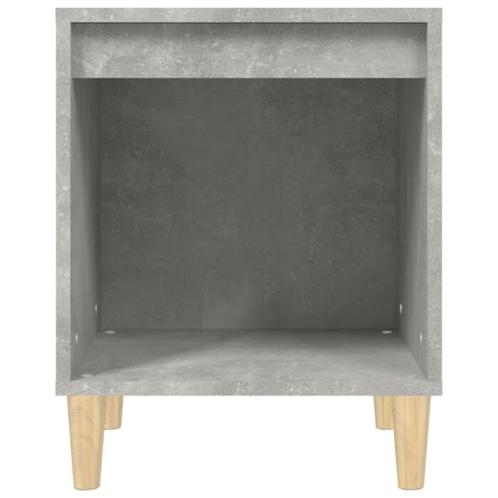 Tables de chevet 2 pcs Gris béton 40x35x50 cm – Image 4