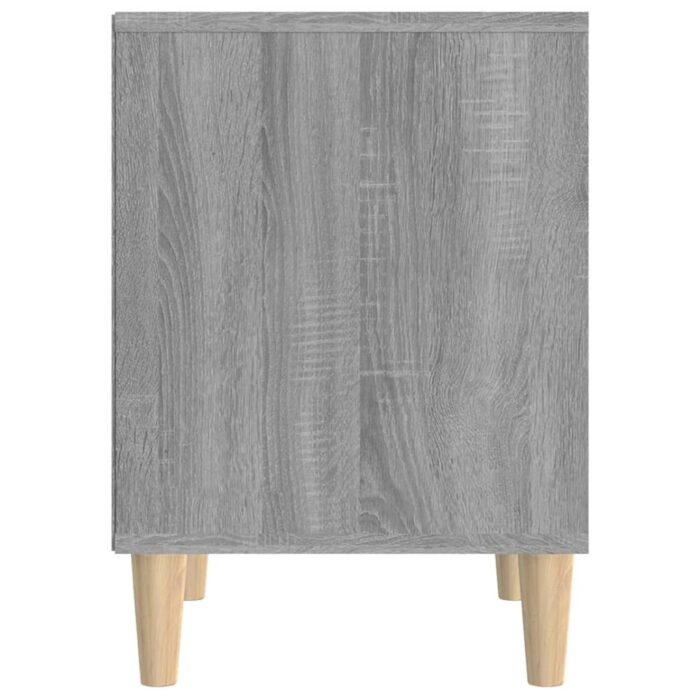 Table de chevet Sonoma gris 40x35x50 cm – Image 4