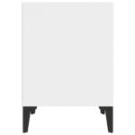 Table de chevet Blanc 40x35x50 cm – Image 4
