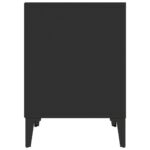 Table de chevet Noir 40x35x50 cm – Image 4