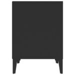 Tables de chevet 2 pcs Noir 40x35x50 cm – Image 5