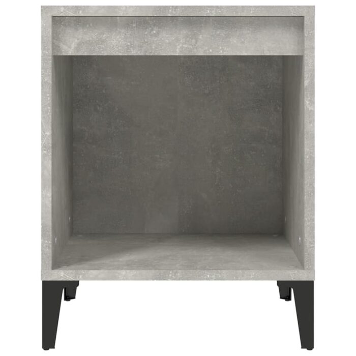 Table de chevet Gris béton 40x35x50 cm – Image 3