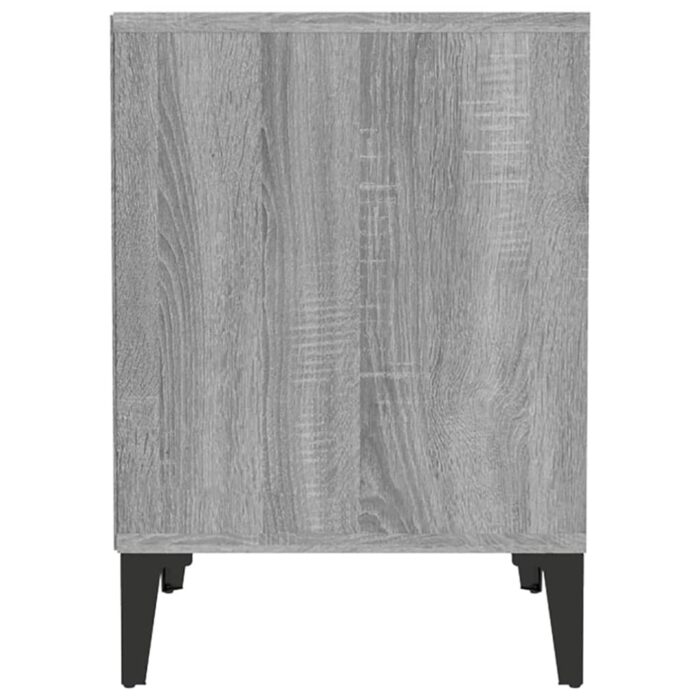 Table de chevet Sonoma gris 40x35x50 cm – Image 4