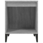 Tables de chevet 2 pcs Sonoma gris 40x35x50 cm – Image 4