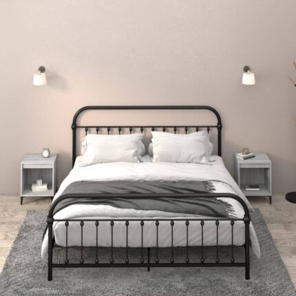 Tables de chevet 2 pcs Sonoma gris 40x35x50 cm