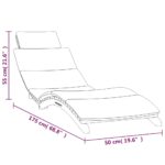 Chaises longues lot de 2 avec coussins Bois massif de teck – Image 9