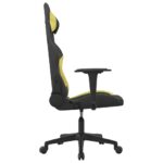Chaise de jeu Noir et vert clair Tissu – Image 2