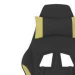 Chaise de jeu avec repose-pied Noir et vert clair – Image 10